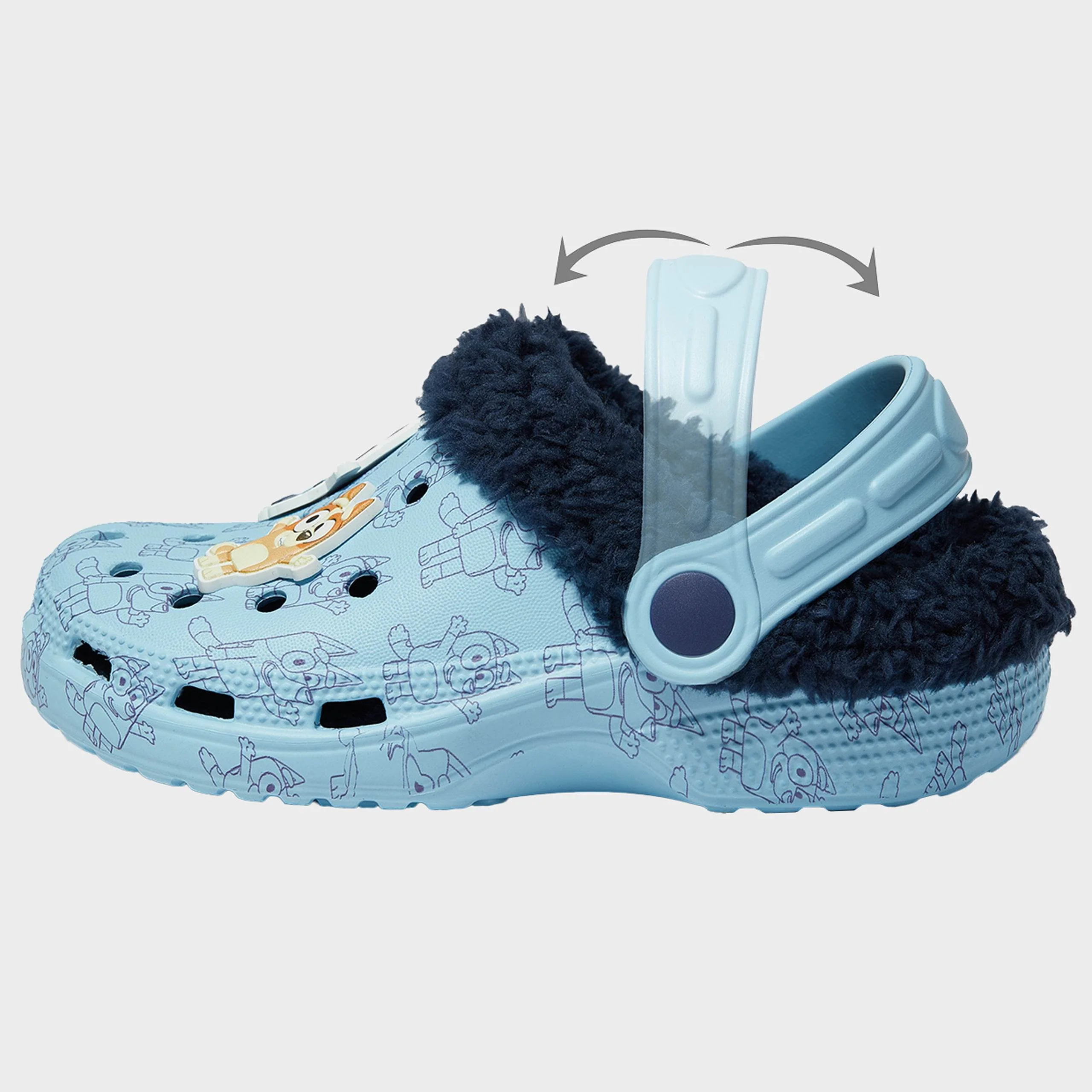Bluey Fleece Lined Clogs - Image 3