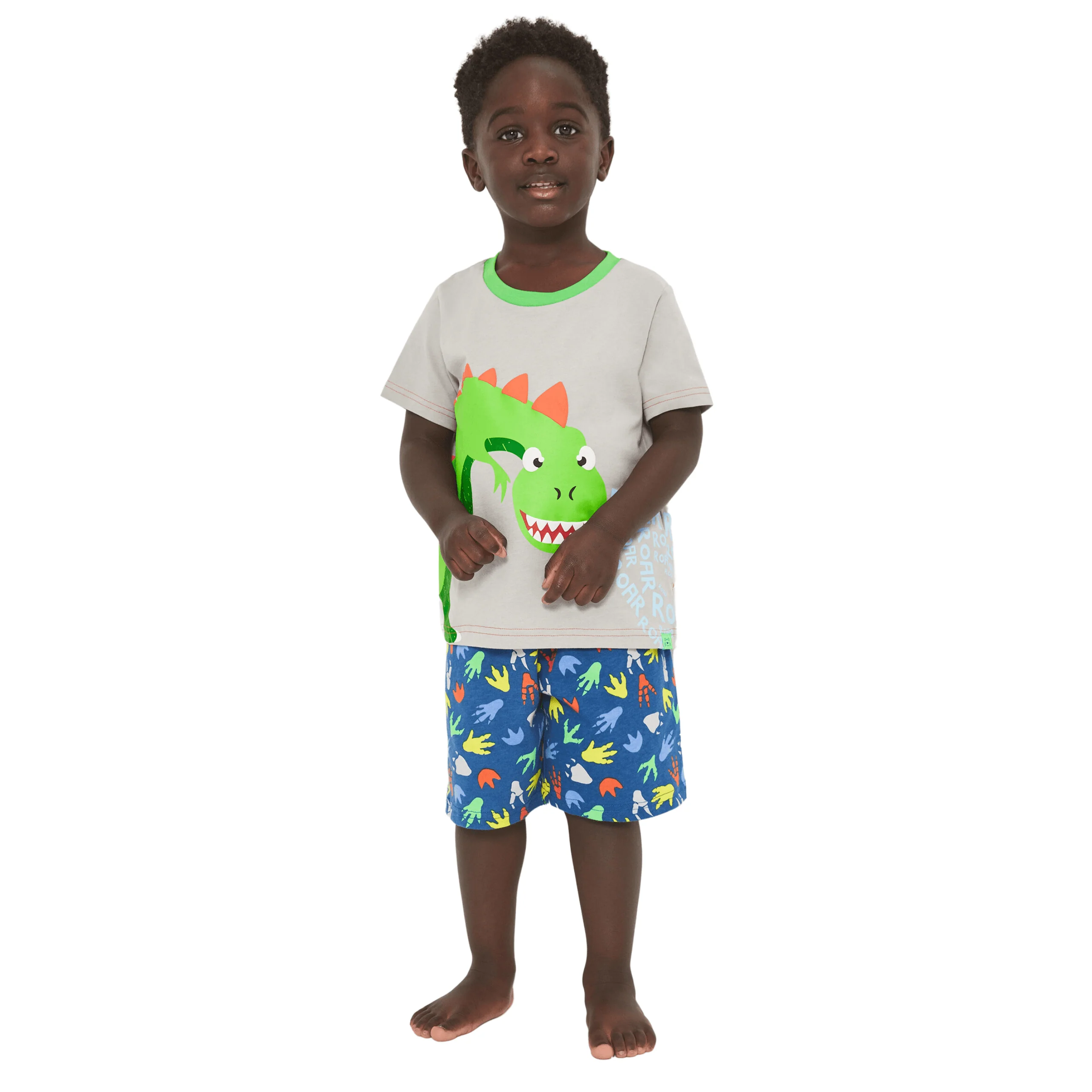Harry Bear Dinosaur Short Pyjama Set
