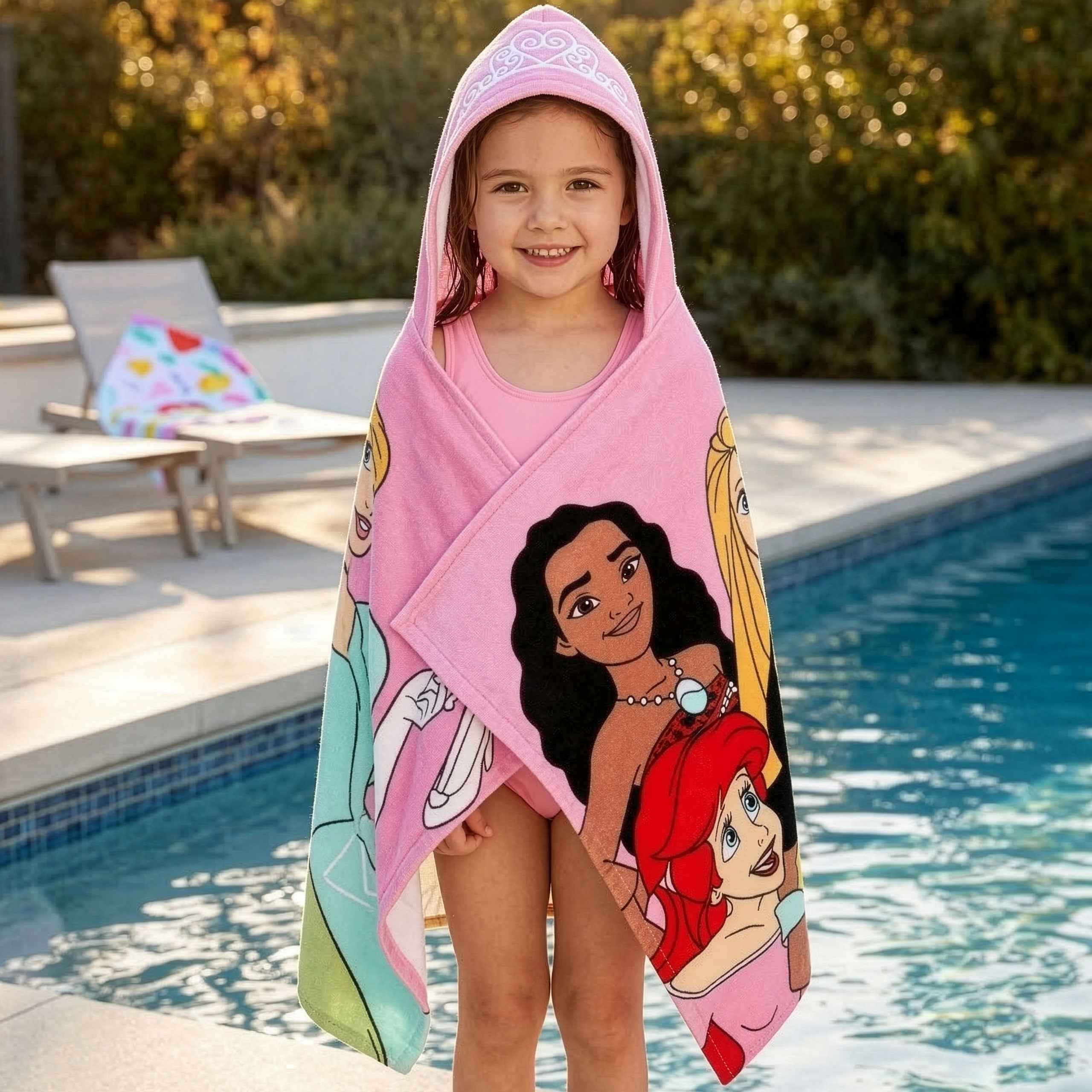 Disney Princess Wrap Towel Poncho - Image 11