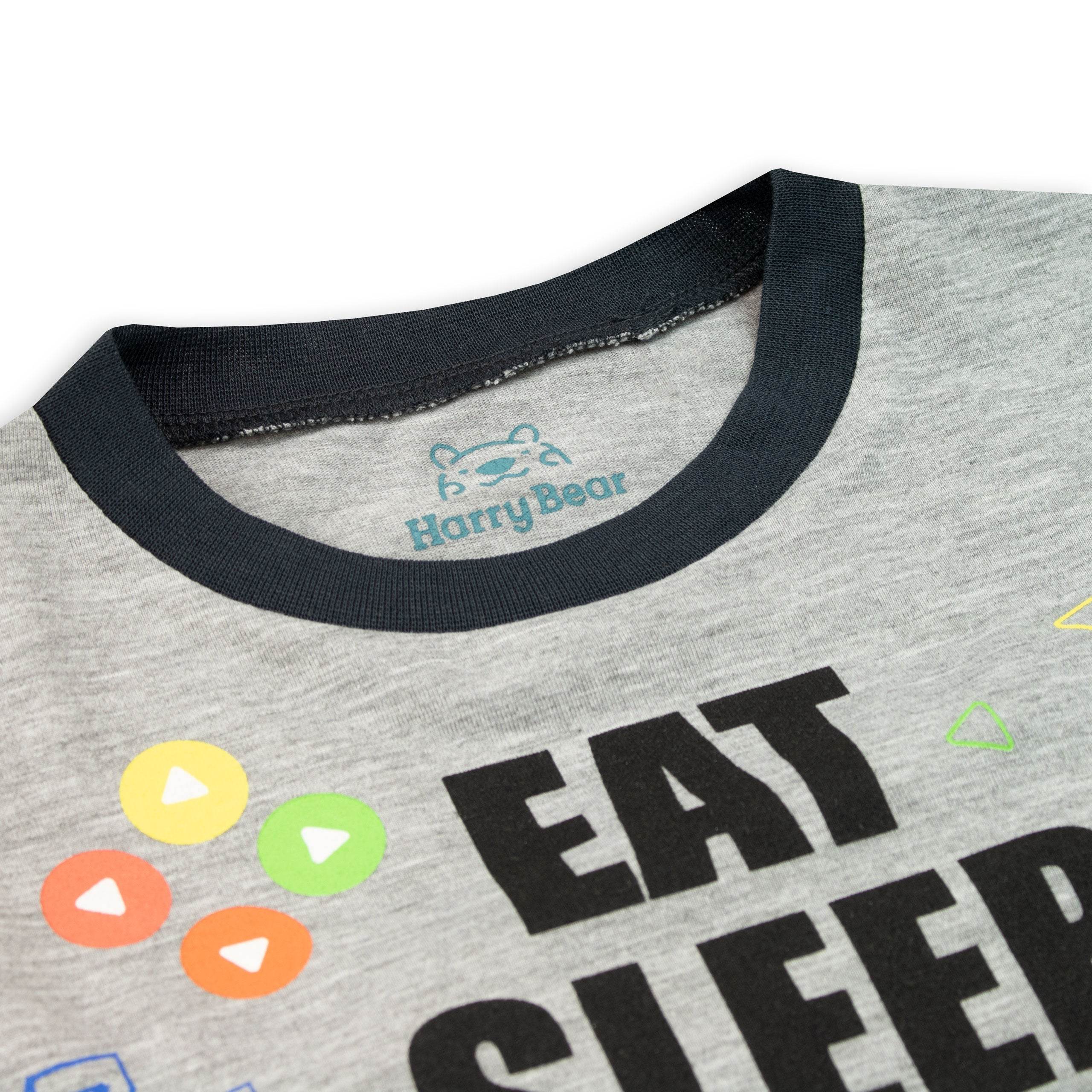 Harry Bear Eat Sleep Game Repeat Short Pyjamas - Image 4
