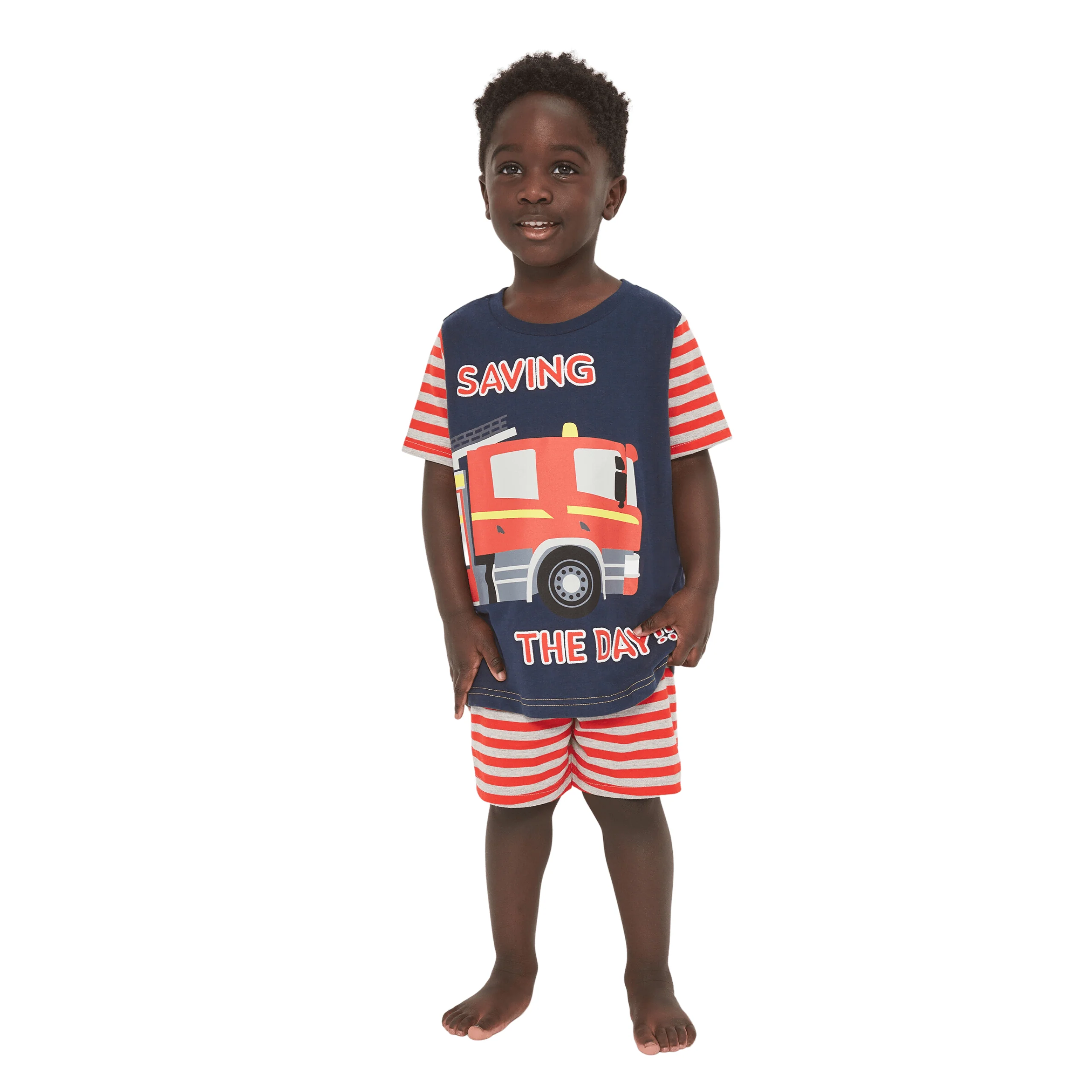 Harry Bear Fire Engine Short Pyjamas