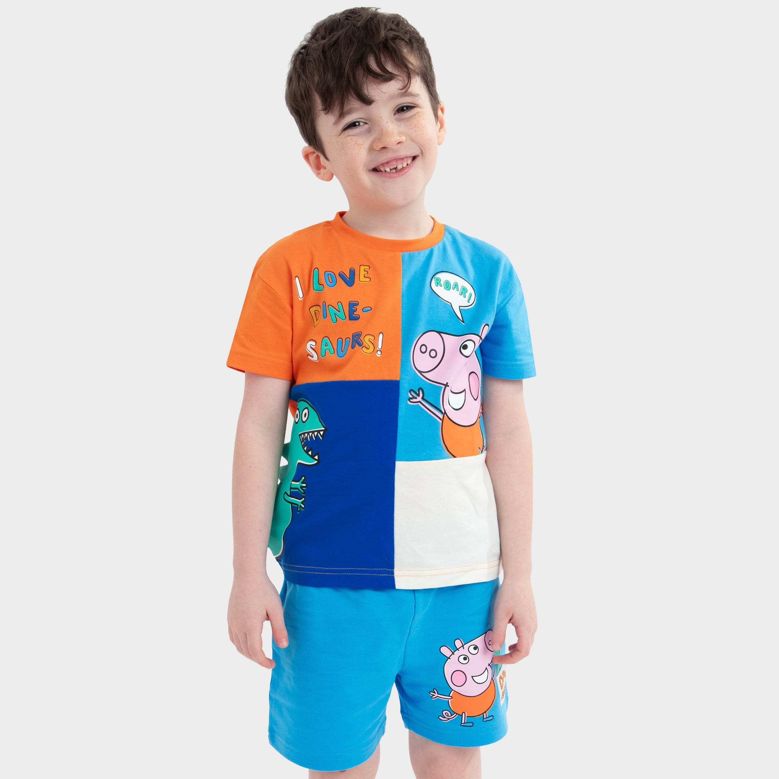 George Pig T-Shirt And Shorts Set - 3D Dino