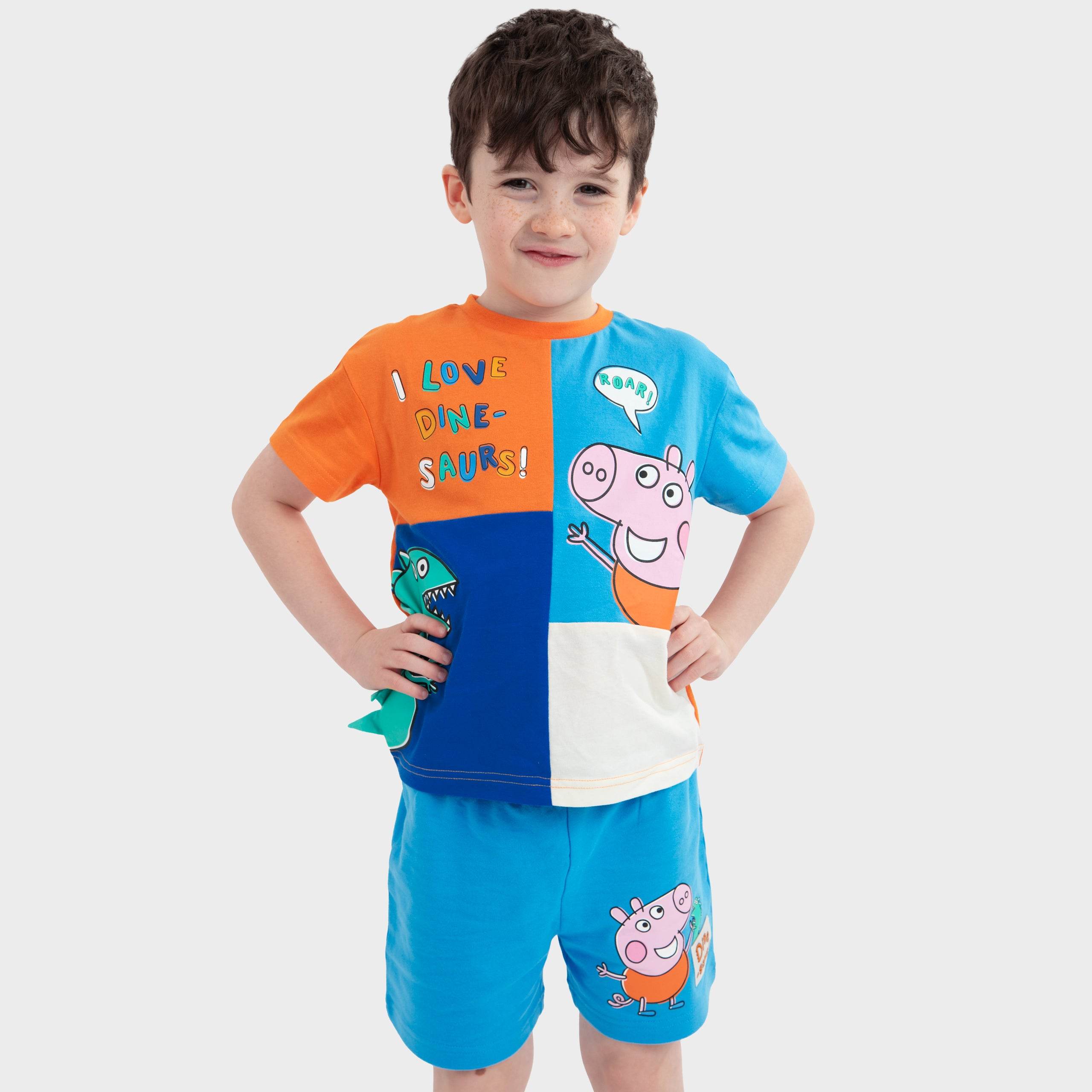 George Pig T-Shirt And Shorts Set - 3D Dino - Image 6