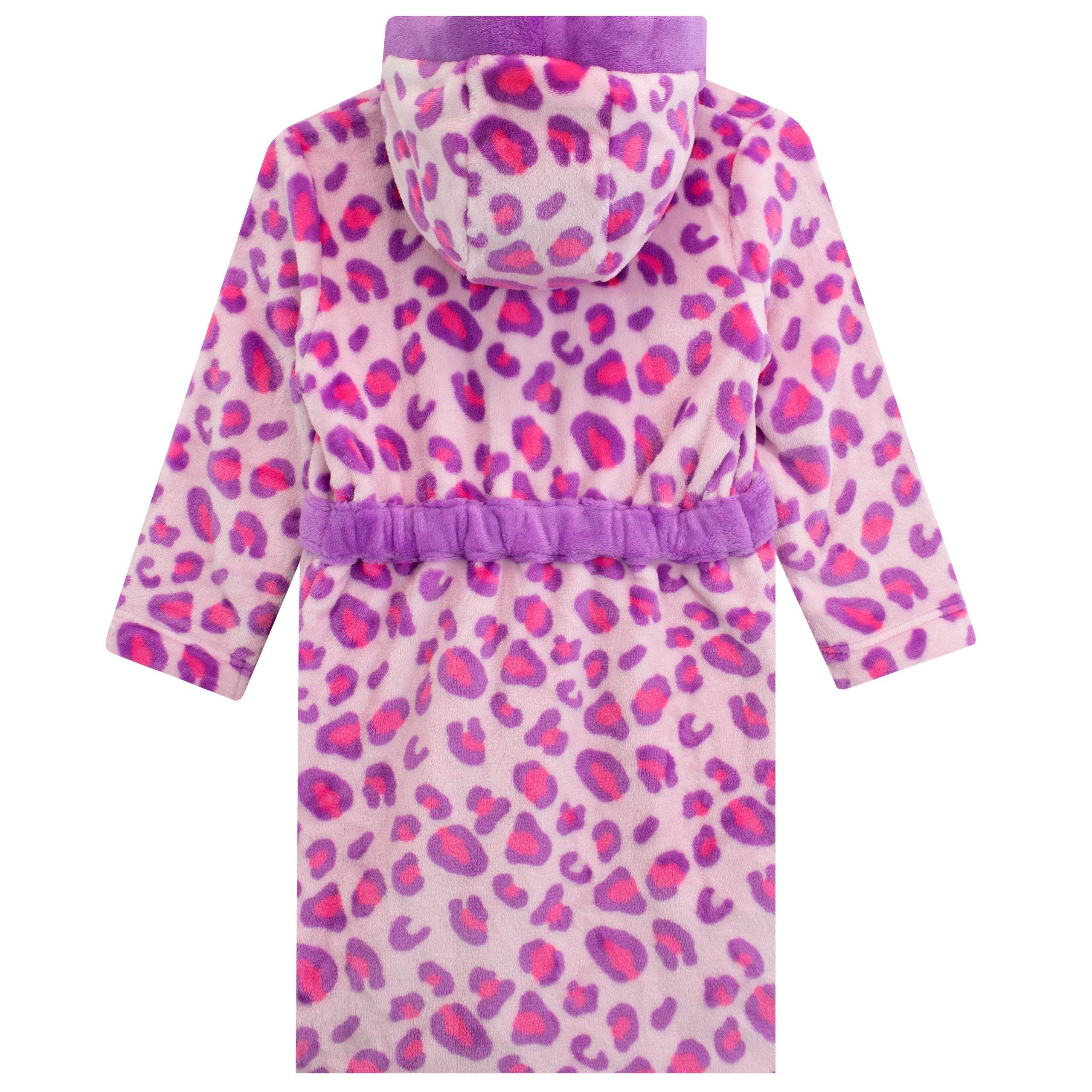 Harry Bear Girls Animal Print Dressing Gown - Image 4