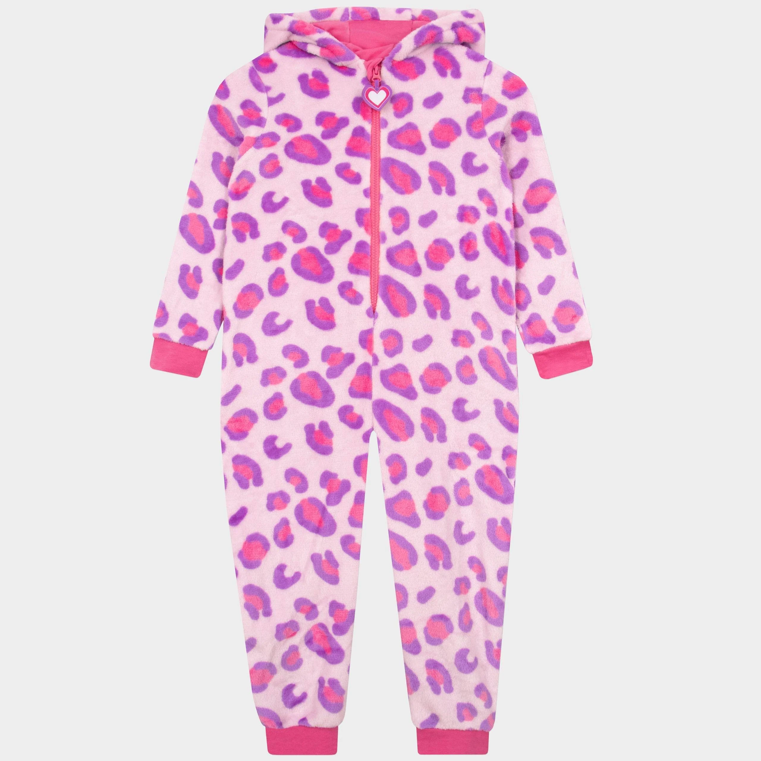 Harry Bear Girls Leopard Print Onesie - Image 3