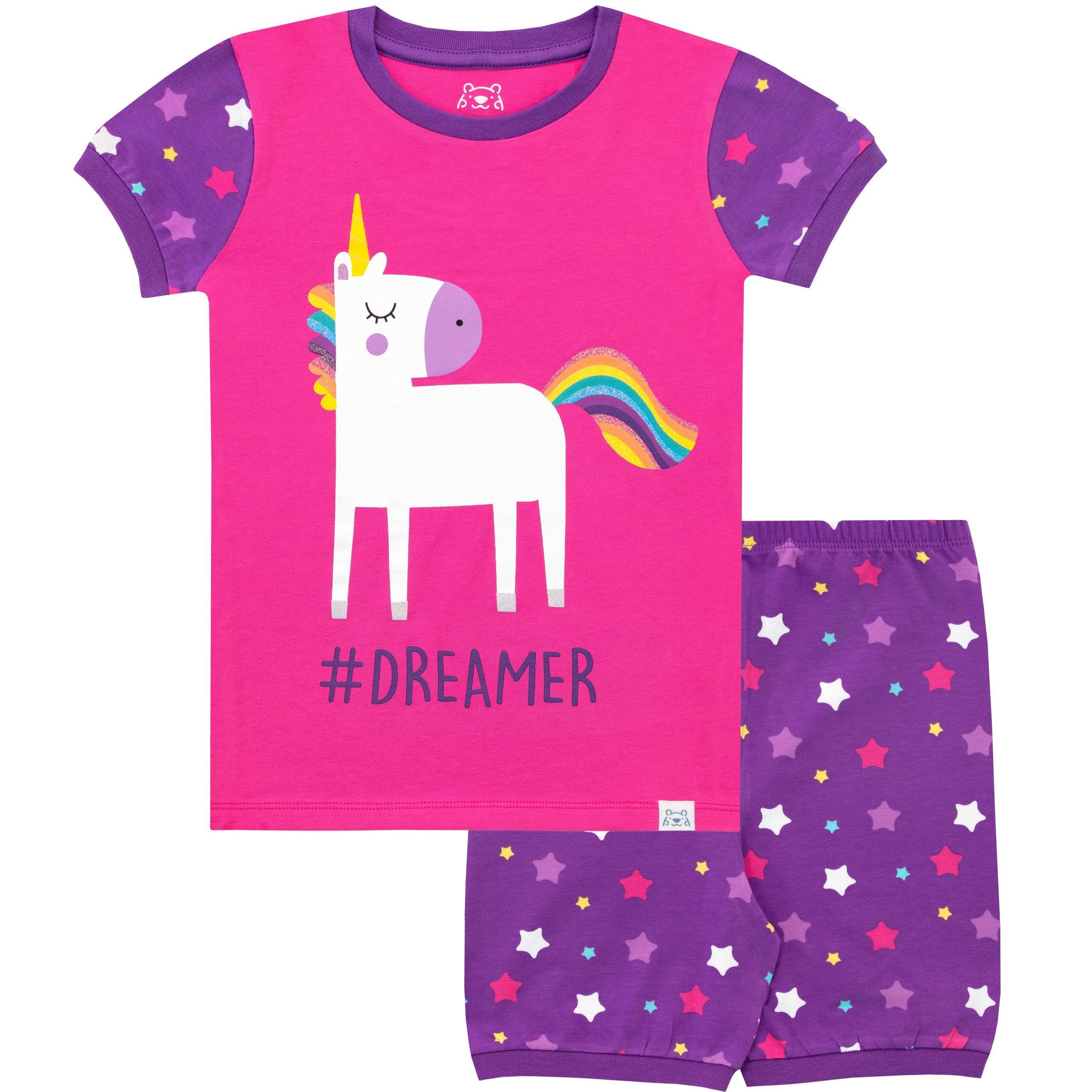 Harry Bear Glitter Unicorn Short Pyjamas