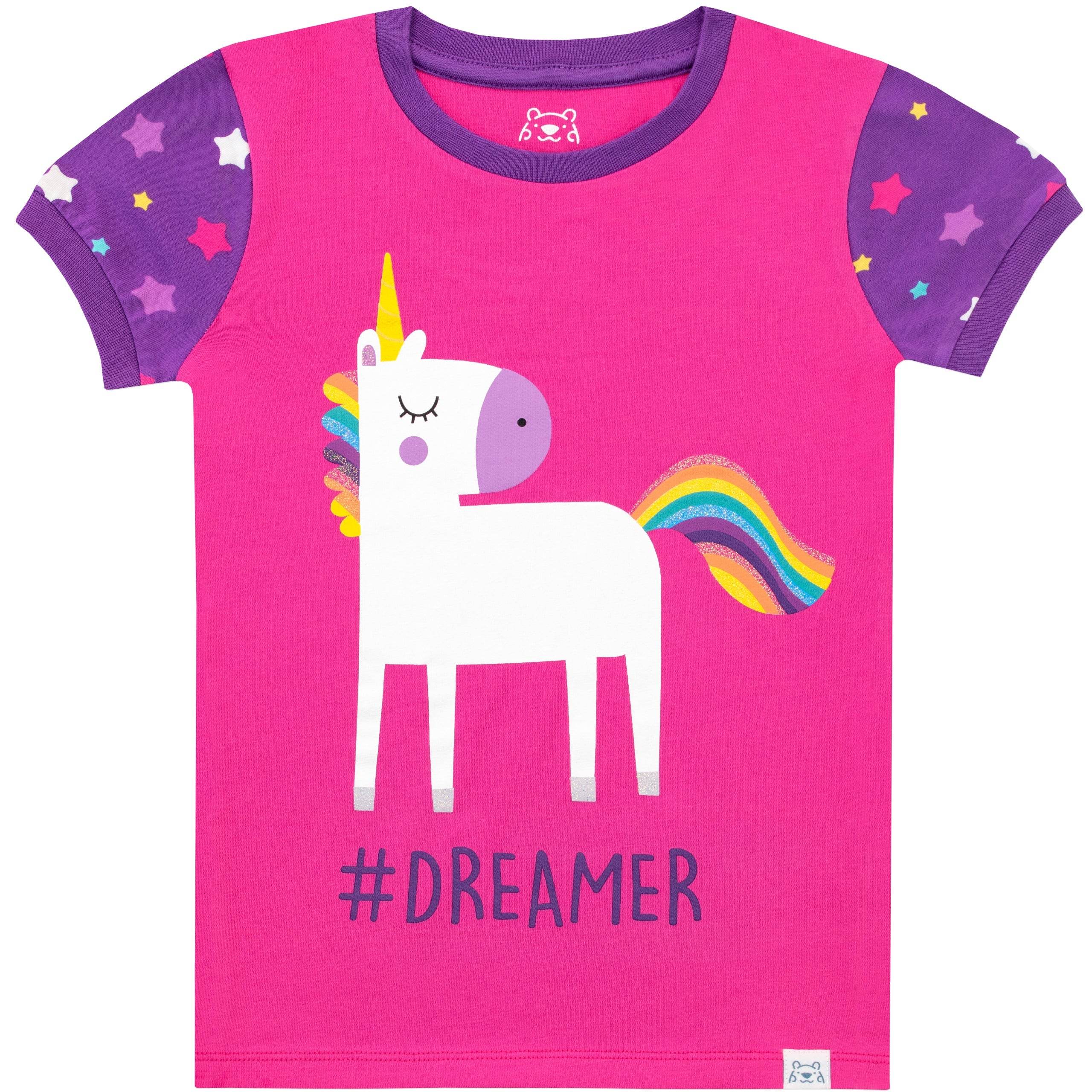 Harry Bear Glitter Unicorn Short Pyjamas - Image 2