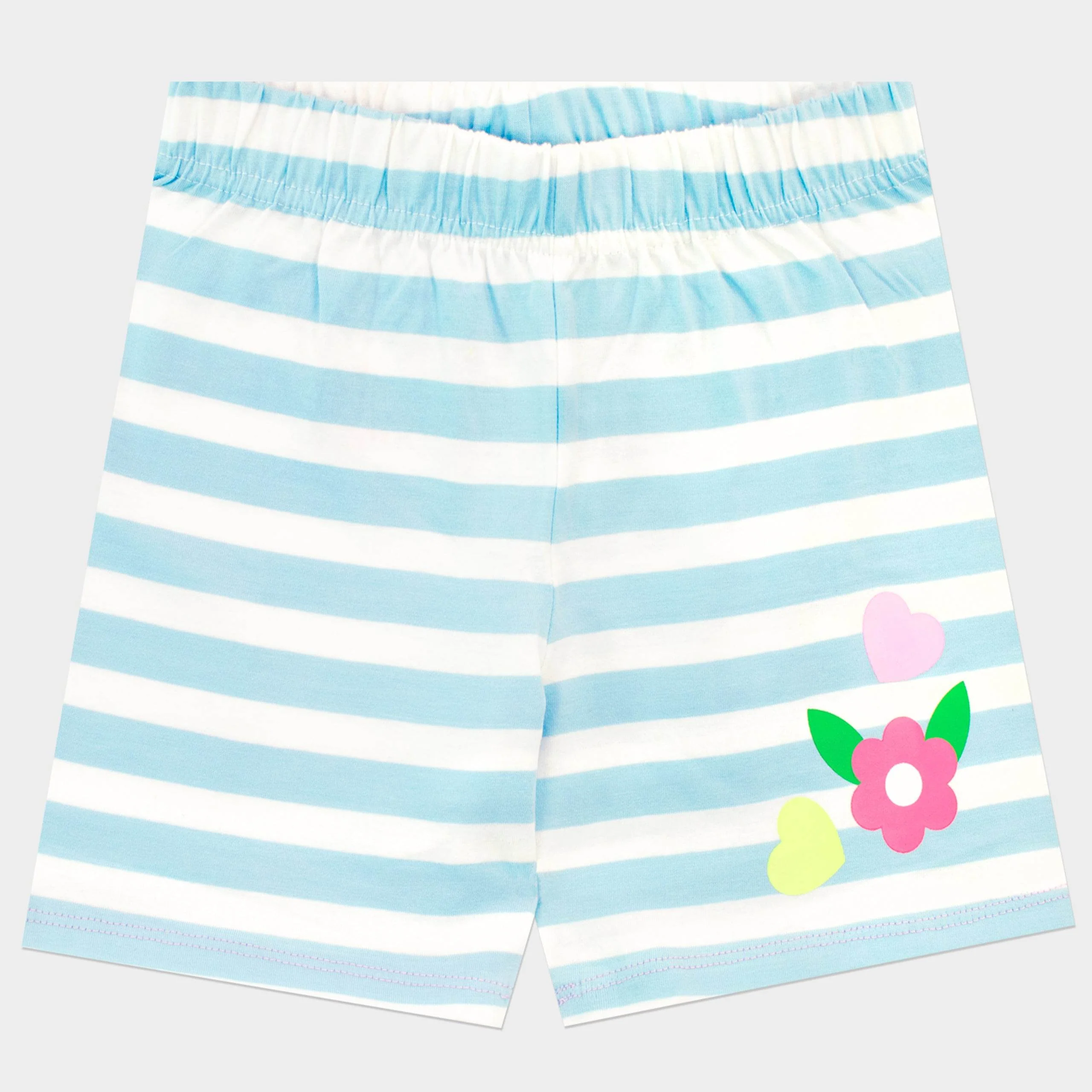 Harry Bear Dinosaur Girls Short Pyjamas - Blue Stripes - Image 7