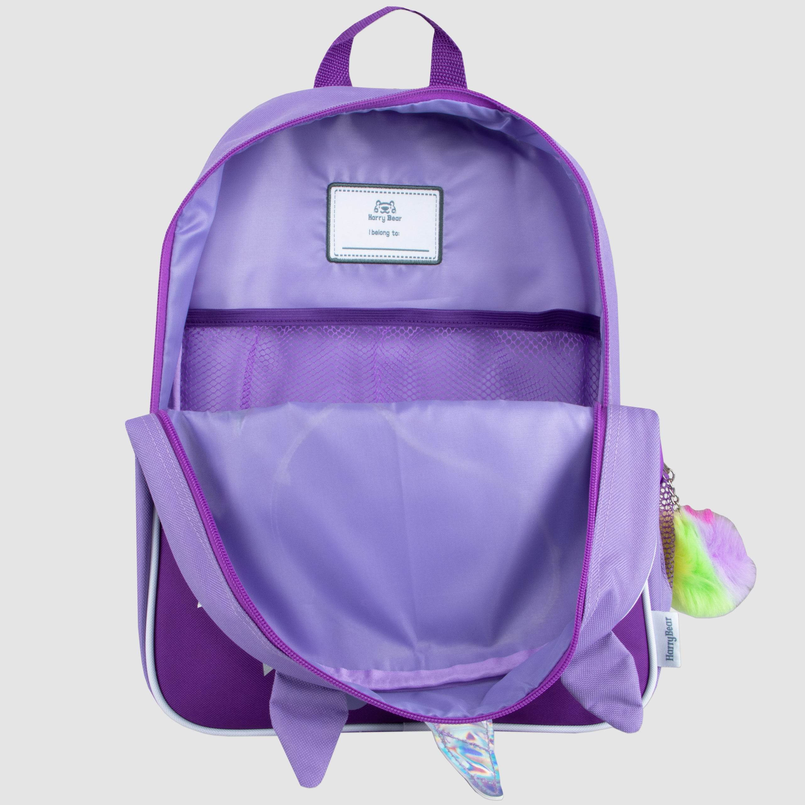 Harry Bear Unicorn Backpack With Pom-Pom Keyring - Image 5
