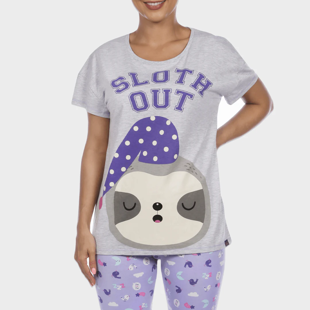 Harry Bear Womens Sloth Pyjamas