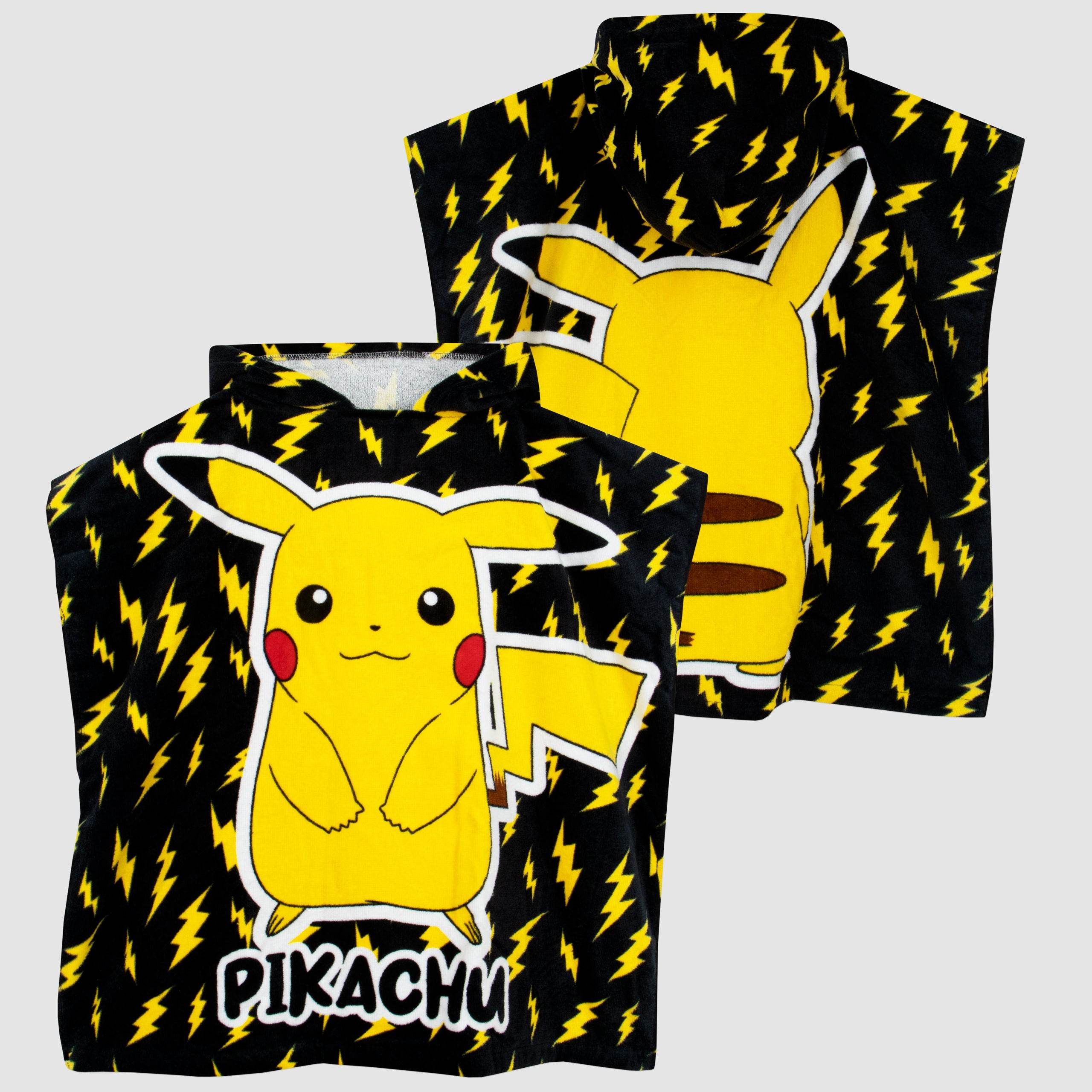 Pokemon Hooded Towel Poncho - Pikachu - Image 7