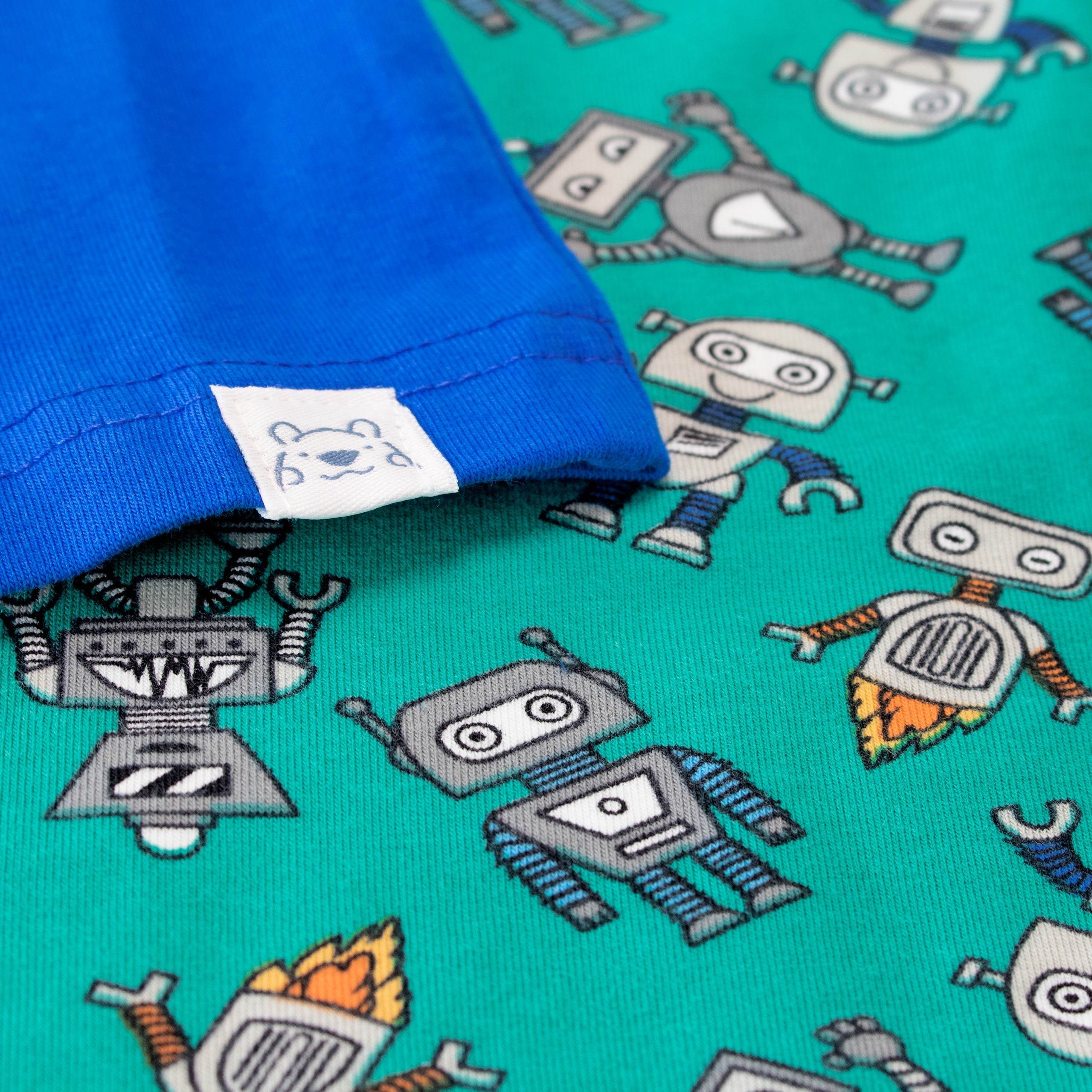 Harry Bear Retro Robots Pyjamas - Snuggle Fit - Image 4