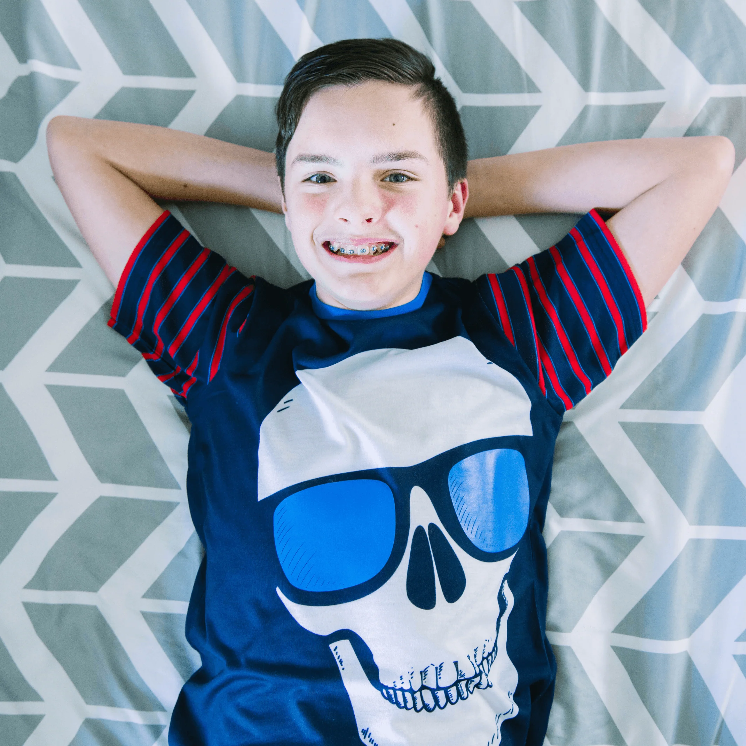 Harry Bear Skull Short Pyjamas