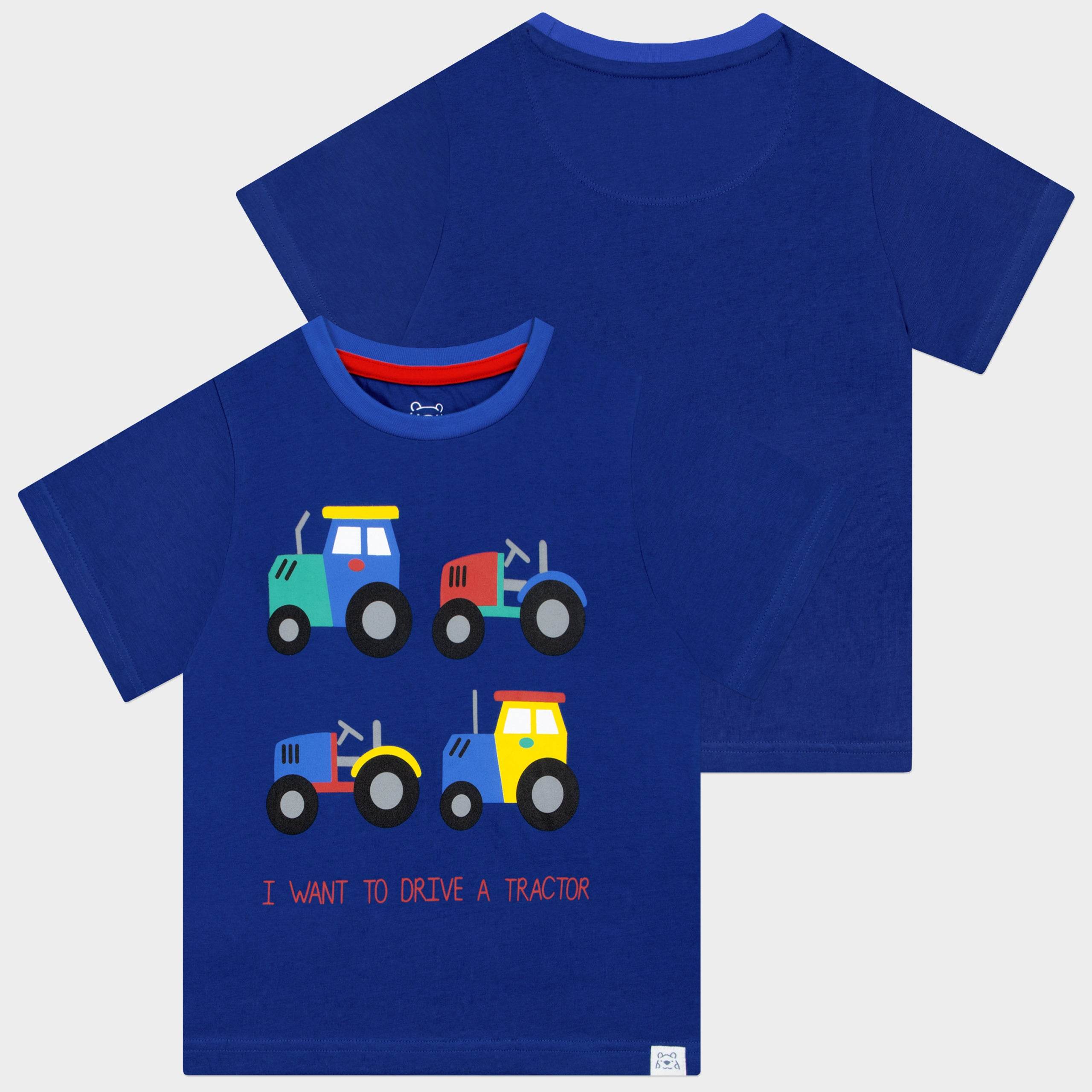 Harry Bear Tractor Short Pyjamas - Image 2